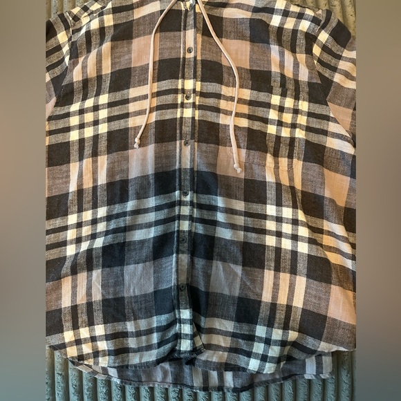 American Eagle flannel with fleece hood. Size XXL. - Picture 5 of 7